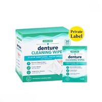 Lingettes de nettoyage pour prothèses dentaires Biokleen, emballage individuel, portables et efficaces