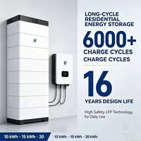 Système de stockage d'énergie solaire domestique à basse tension empilable 6000 cycles avec surveillance intelligente et alimentation de secours photovoltaïque