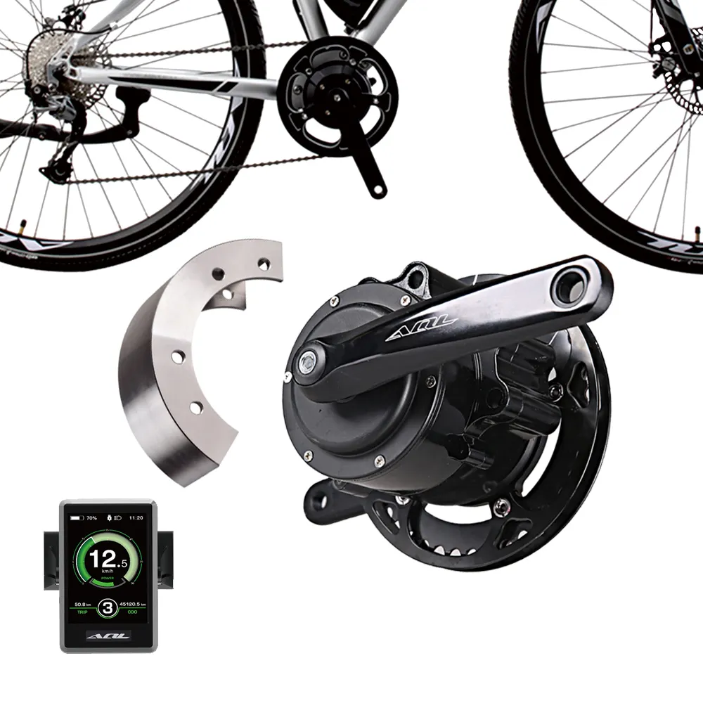 Factory Direct Prijs 250W E Fiets Borstelloze Mid Motor 26 Inch Mtb Bike Elektrische Conversie Kit Met Buis Batterij