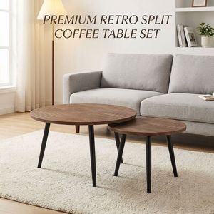 Tavolino da Tè in Legno dal Design Moderno, Due Misure, Estensibile, Tavolino da Caffè per Uso Domestico, Nuovo Design per Arredamento Soggiorno in Vendita - Product Image 3
