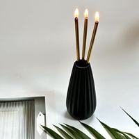 Aromatherapie-Kerzenset mit 3 Metalldochten, Glasvase 500ml Öl, Exquisites Kerzengeschenkset für Romantische Präsente an Ihre Freunde