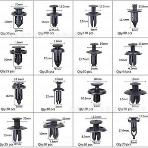 Juego de 750 piezas de remaches y hebillas para faldones laterales de parachoques de coche, para reparación y reemplazo, uso general - Product Image 2