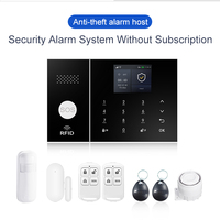 Kit de Sistema de Alarma para el Hogar Inteligente Tuya Alexa Smart Life, 4G WiFi, Sensor de Movimiento PIR, Material ABS, Control Remoto por Aplicación, Función SOS, 10 m, Fácil Instalación