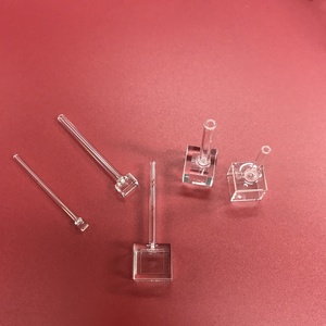 Cellule en verre de quartz rectangulaire pour fluorimètre, polissage optique, avec joint gradué - Product Image 4