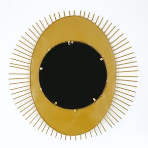 Metal dorado Sala de estar Porche Líneas divergentes Objetos decorativos Espejo de pared - Product Image 6