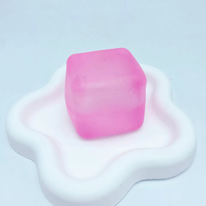 Juguete Sensorial Antiestrés Divertido para Niños, Cubo de Hielo Cuadrado con Forma de Copo de Nieve, Maltosa - Product Image 4