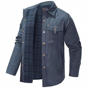 <span class=keywords><strong>Giacca</strong></span> Casual con Risvolto a Quadri Stile Vintage Western - Product Image 2