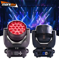 Marslite 19x15W Projecteur LED Wash à tête mobile avec zoom pour scène, DJ et club, Fournisseur OEM de premier plan, Projecteur LED Wash à zoom pour DJ