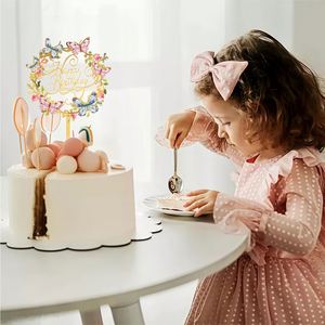 Nouveauté 2026 : Décoration de gâteau en acrylique en forme de fleur pour mariages et fêtes, vente en gros directe usine. Contactez-moi. - Product Image 3