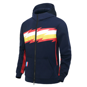 Conjunto Deportivo Holgado Estilo Primavera-Otoño <span class=keywords><strong>Warriors</strong></span> Curry, Chaqueta Casual con Cremallera para Baloncesto, <span class=keywords><strong>Sudadera</strong></span>, Talla Grande para Hombre - Product Image 3