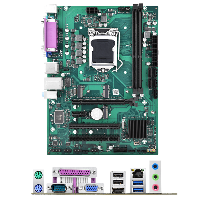 Feifan Industrial B75 Motherboard New SATA ITX LGA 1155 Intel Core CPU DDR3 16GB COM M.2 Desktop Green 25x19CM Double