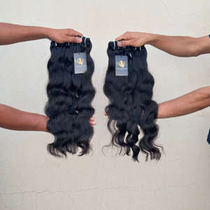 Cabello natural de visón, cabello alineado con cutícula virgen, precio al por mayor, cabello virgen indio sin procesar crudo - Product Image 2