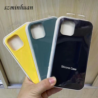 Coque de Téléphone Portable Originale en Silicone Micro Anti-Choc avec LOGO pour Apple iPhone 16 15 14 13 12 Plus Pro Max