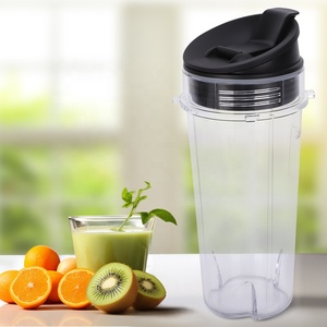 Bộ 2 Ly Máy Xay Sinh Tố 16Oz Dành Cho Các Bộ Phận Thay Thế Nin Cốc Phục Vụ Đơn Có Nắp Fit Nin Series BL770 BL780 BL660 <span class=keywords><strong>BL740</strong></span> BL8 - Product Image 4