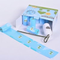 Sacs à déchets pour animaux de compagnie de luxe biodégradables et compostables EN 13432, commande en gros, sans parfum, logo personnalisé, taille, couleur, emballage