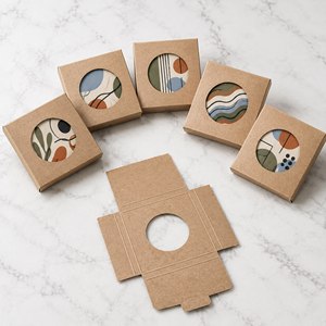 Caja de Papel con Impresión de Logotipo Personalizado para Imán de Refrigerador, Insignia, Recuerdo, Embalaje - Product Image 3