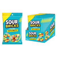 BESTAR Bonbons Gommeux Sucrés-Aigres en Forme de Briques, Saveur Fruitée, Bonbons Gélifiés Moelleux pour Enfants et Adultes, Collation Décontractée