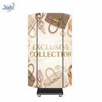 Afficheur LED pliable anti-collision Jode GOB P1.86, affichage numérique mobile en intérieur, grand écran, panneau publicitaire pour centre commercial, événement, 600CD