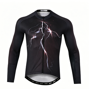 Ropa de Ciclismo Transpirable de Manga Larga con Protección UV, Estilo Sublimado Personalizado, Directo de Fábrica al Por Mayor, para Primavera y Otoño - Product Image 2