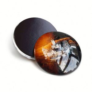 Logo Personalized Dome Refrigerator Glass 3D Custom Magnets <b>Fridge</b> Magnet - Product Image 4