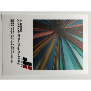 ฟิล์ม PET แบล็คไลท์แบบด้านเป็นมิตรกับสิ่งแวดล้อมพิมพ์ได้อิงค์เจ็ท JC-UV ด้านเดียวการพิมพ์ด้านหน้าพลาสติกพีวีซีเป็นมิตรกับสิ่งแวดล้อมสัตว์เลี้ยง - Product Image 3