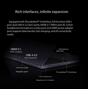 โน้ตบุ๊ก MagicBook Pro16 AI SSD อลูมิเนียม น้ำหนักเบา ประสิทธิภาพสูง สำหรับงานออฟฟิศ การเรียนรู้ การออกแบบเกม โน้ตบุ๊กประสิทธิภาพสูงรุ่นใหม่ - Product Image 6