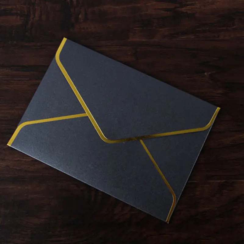 Custom Simple Western Envelope linen texture Paper Envelope for Letter Wedding Party