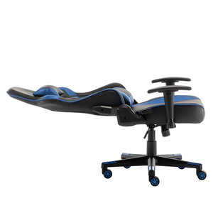 Silla de juego GCREATE 6070 azul y roja, silla de oficina con reposabrazos, altura ajustable, silla giratoria para deportes electrónicos - Product Image 4