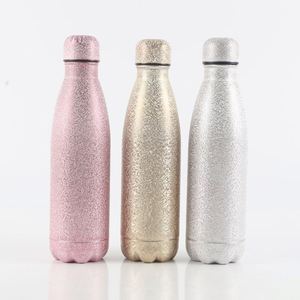 กระติกน้ำเก็บความเย็นทรงโคลา สีเดียว ขนาด 500 มล. / 750 มล. / 1000 มล. ผนังสองชั้น สแตนเลสสีเงิน ปี 2024 - Product Image 4