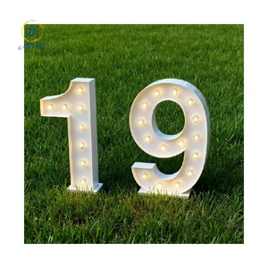 ป้ายข้อความขนาดใหญ่ไฟ LED ขนาดใหญ่ป้ายกระโจม4ft สูงไฟตั้งโต๊ะตัวอักษร RGB ขนาดยักษ์ - Product Image 2