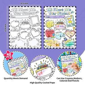 Affiches « Tout sur moi » – Étudiant Étoile de la Semaine – <span class=keywords><strong>Affiche</strong></span> Scolaire pour l'Auto-Présentation – Affiches pour l'École Primaire et la Maternelle pour la Classe - Product Image 2