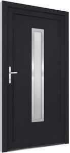 Porte d'entrée en polymère <span class=keywords><strong>anthracite</strong></span> générique 98x200cm, ouverture latérale, design postmoderne, modèle 3187899 - Product Image 3