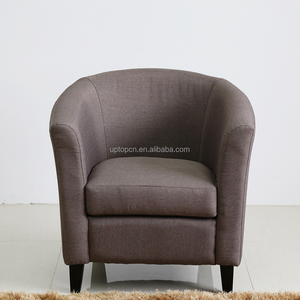 (SP-HC535) Uptop White Leather Cafe Lobby Upholstery <strong>Dining</strong> <strong>Tub</strong> <strong>Chair</strong> - Product Image 4
