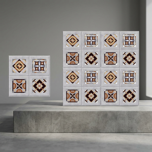Carreaux de sol numériques 3D en porcelaine Vistaar 30x30, antidérapants, résistants aux acides, antibactériens, en céramique émaillée brillante pour salle de bain - Product Image 3