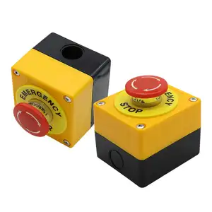 1NO 1NC Momentary Emergency Stop Push Button Switch China Cheap 40mm Push Button Station, 660V 10A 2 Position Aluminum IP65 1A