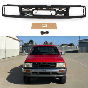 <span class=keywords><strong>DODD</strong></span> 1993-1998 Nouvelle calandre avant tout-terrain modifiée en ABS noir avec cadre lumineux LED ambre compatible avec Toyota T100 - Product Image 1
