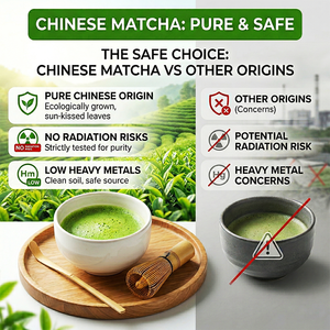 QINSHANTANG Marque Privée Poudre de Matcha Bio Instantanée en Sachet Vert Vibrant Sans Additifs Facile à Transporter pour les Déplacements - Product Image 4