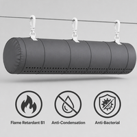 Conduit d'air en tissu pour gymnase, salle de sport, atelier, entrepôt, ventilation CVC, composite caoutchouc-plastique, flexible et isolé
