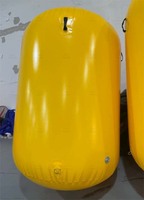 Bouée flottante cylindrique gonflable en PVC avec logo personnalisé, bouée de marquage gonflable jaune pour course de natation en eau libre, événement maritime
