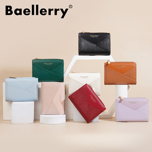 กระเป๋าสตางค์ใบเล็กสำหรับผู้หญิง Baellerry สีพื้น ซิปปิด กระเป๋าใส่เหรียญขนาดกะทัดรัด ใช้ได้ทุกวัน - Product Image 4