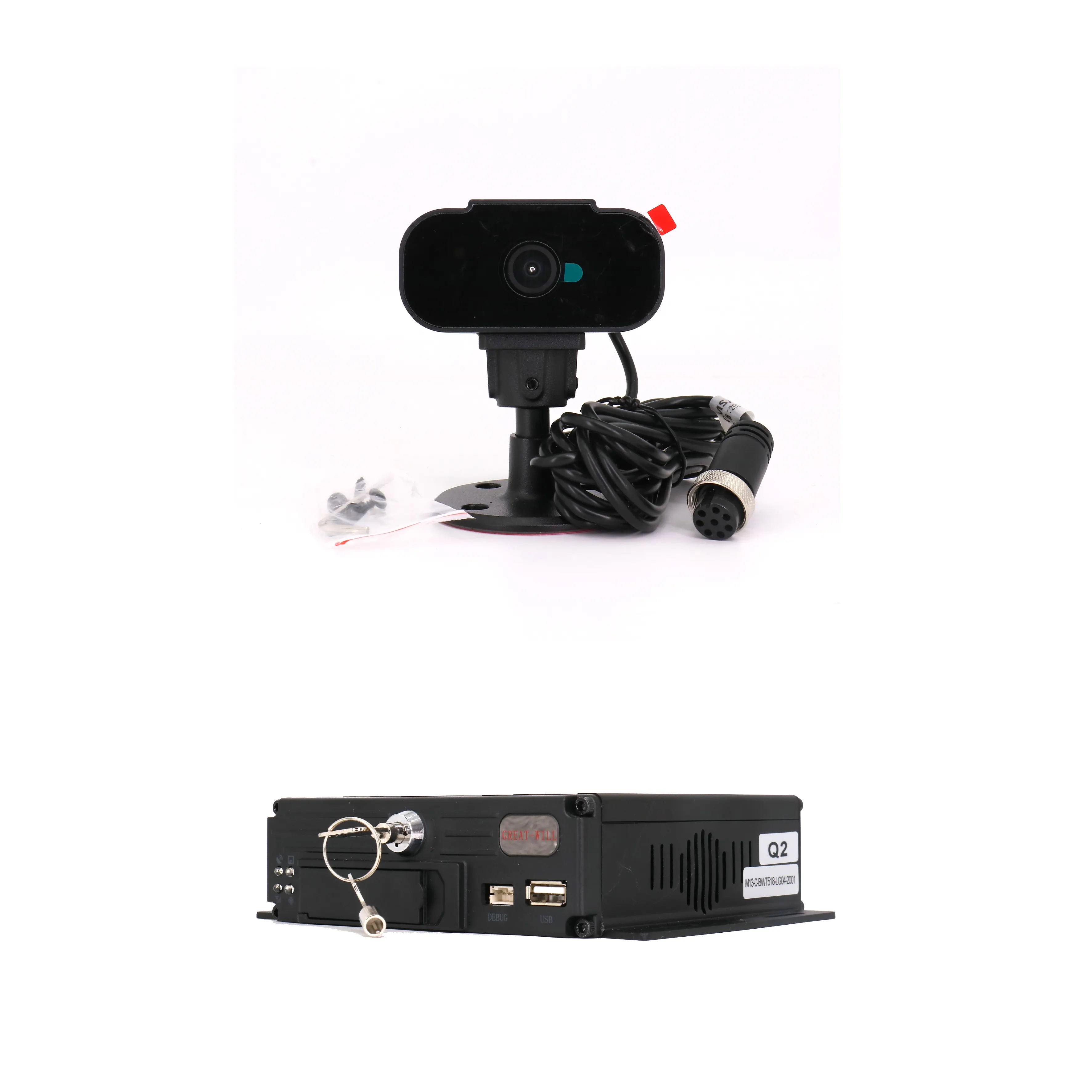 กล่องอิเล็กทรอนิกส์อัตโนมัติ4G MDVR Dash Cam พร้อม Wifi ในตัวเครื่องบันทึกวิดีโอ DVR ขนาดเล็ก1080P HD กล้องเดียวตรวจสอบกล่องดำ