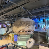 Requin gonflable géant, poisson gonflable réaliste, prédateur marin pour aquarium/promotion en centre commercial/musée/exposition océanique/scène