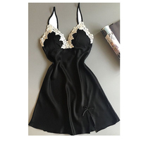 Robe de nuit pour femmes Wildness, vêtements de détente quotidiens, vêtements de nuit pour femmes, lingerie avec dentelle
