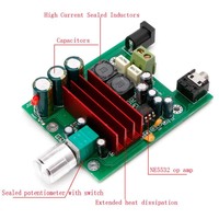 TPA3116 100W Subwoofer 3.5mm carte Amplificateur De Puissance Numérique TPA3116D2 Amplificateurs NE5532 OPAMP 8-25V A4-010