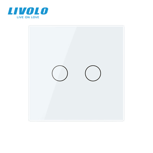 Interrupteur intelligent sans fil LIVOLO 2 gangs avec télécommande, compatible Matter, contrôle indépendant double canal, panneau en verre haut <span class=keywords><strong>de</strong></span> gamme - Product Image 2