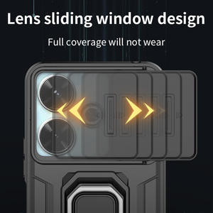 Funda protectora de teléfono personalizada anticaída de lujo con anillo de Metal para Redmi 13 Note 12 Pro Plus S Turbo 4 Pro - Product Image 4