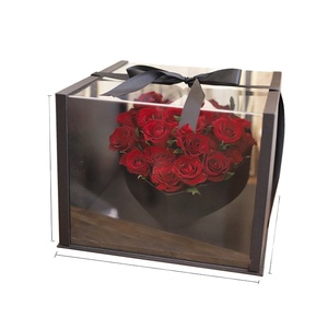 Custom Heart Shape Box For Flower Dry Flowers Box Bouquet Mom Flower Gift Paper Box