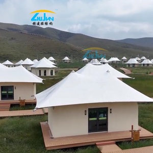 Cảnh quan độ bền kéo cấu trúc màng <span class=keywords><strong>PTFE</strong></span> pvdf vải không thấm nước chống cháy trường khách sạn biệt thự công viên nhà để xe - Product Image 3