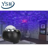 Ysh Mini Muziek Sterrenhemel Projector Lamp Rgbw 5V Kleurrijke Water Golf Ster Licht Met Afstandsbediening Led Night verlichting Voor Vakantie