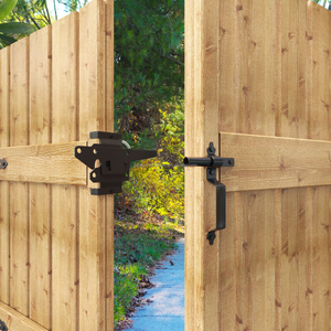 Accessoires de quincaillerie pour porte de clôture Serrure de <span class=keywords><strong>piscine</strong></span> de sécurité Loquet à ressort Clôture en bois Loquet de porte de clôture en vinyle avec poignée pour porte en bois - Product Image 4
